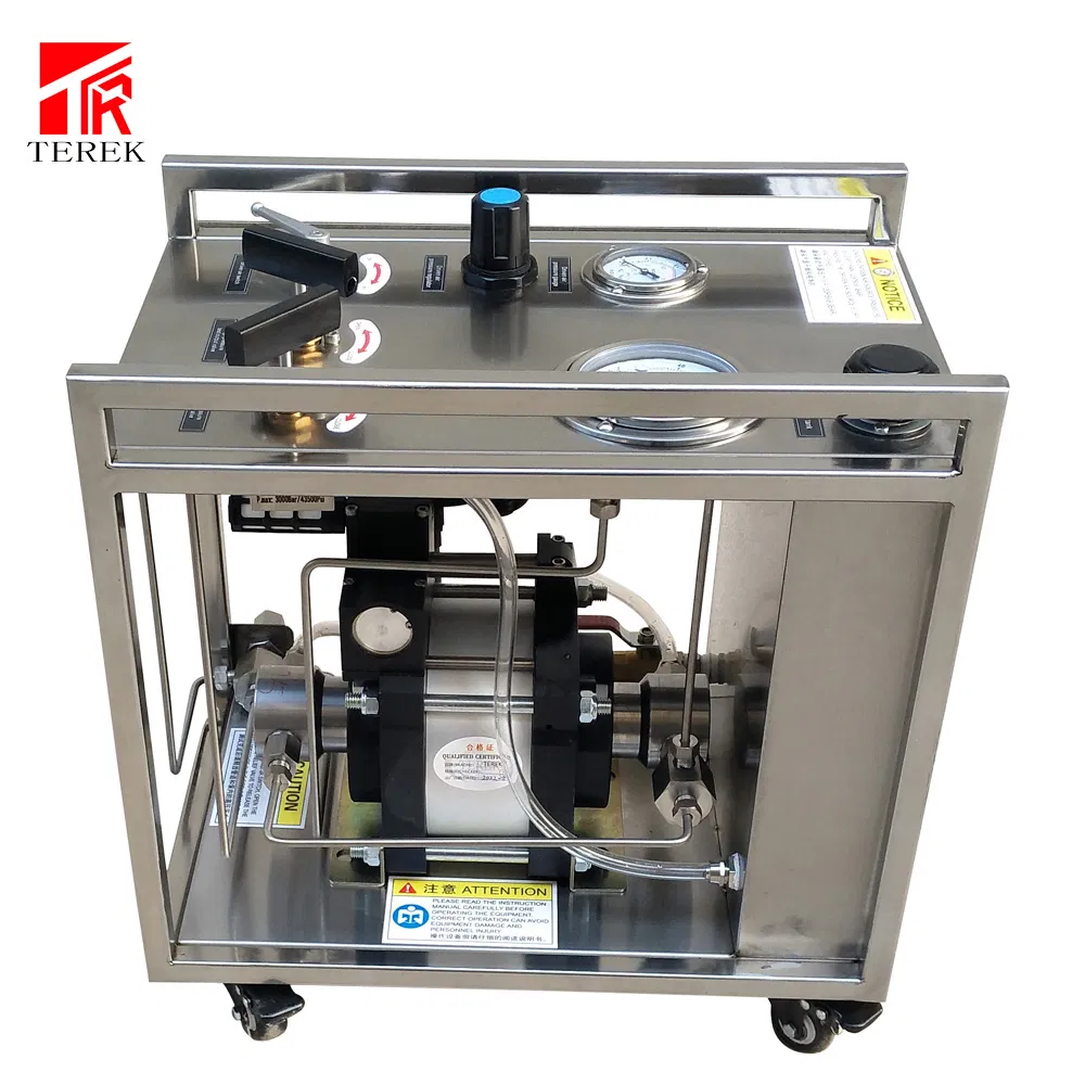 Terek ブランドの高品質空気圧液体ブースターポンプ静水圧テストバルブパイプホースとシリンダーテスト